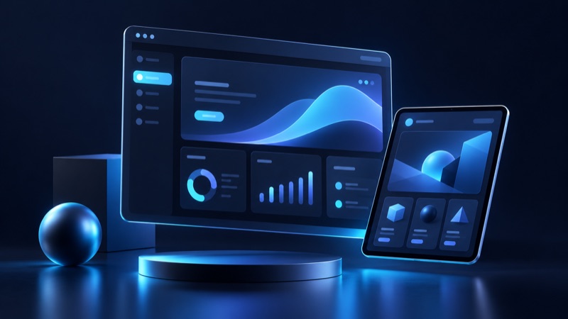 Website and web app illustration